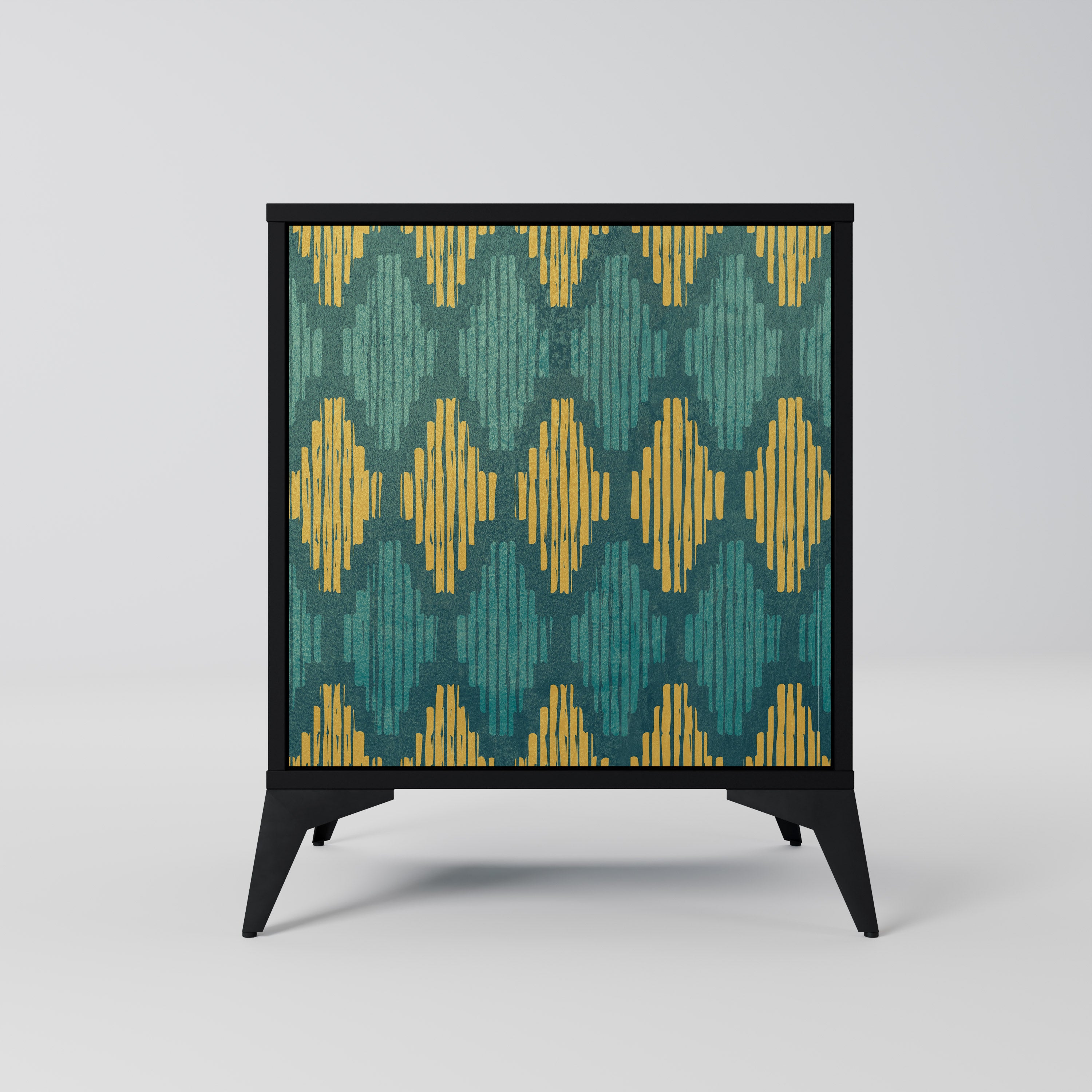 POLYGONS Sideboard mit 1 Tür in Schwarz