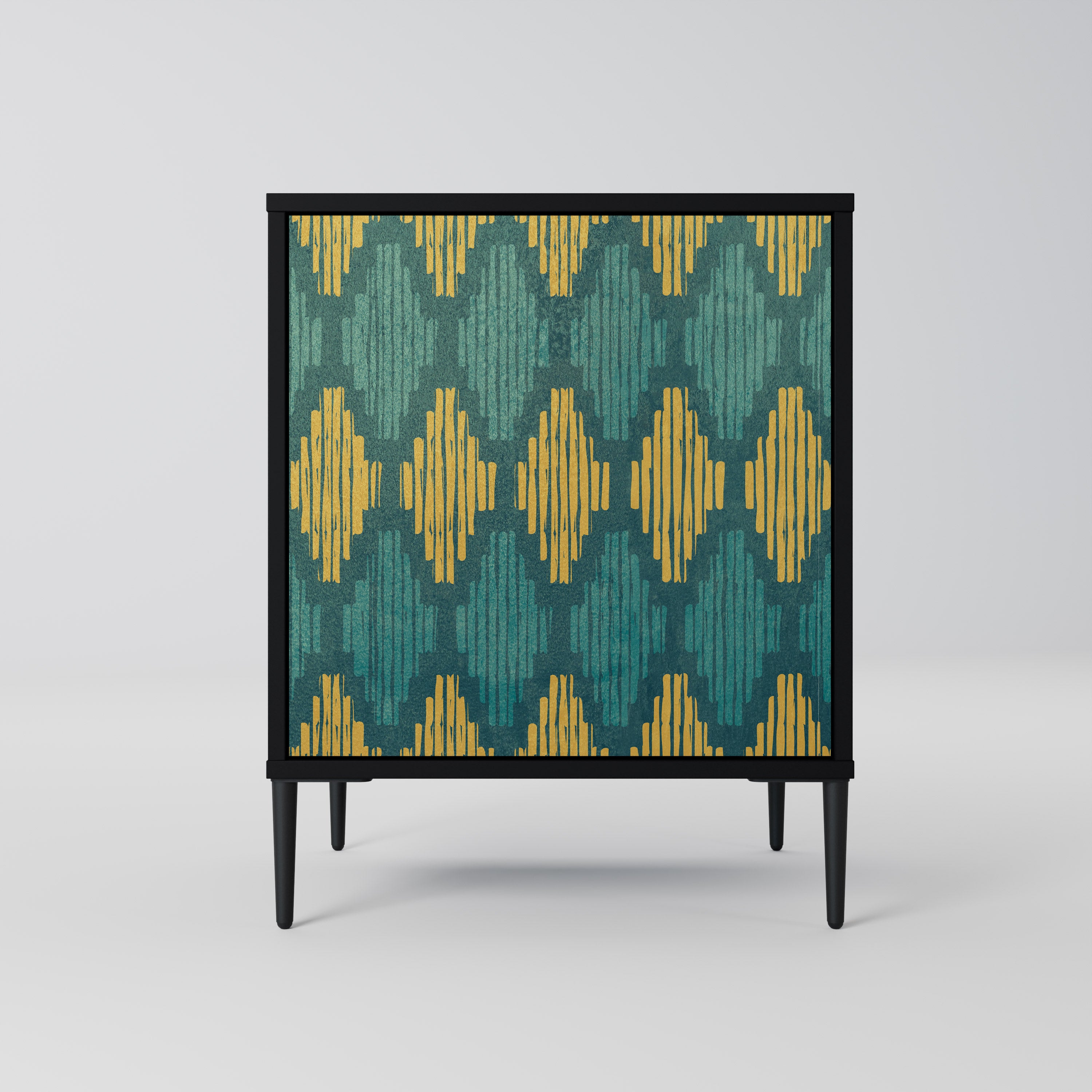 POLYGONS Sideboard mit 1 Tür in Schwarz