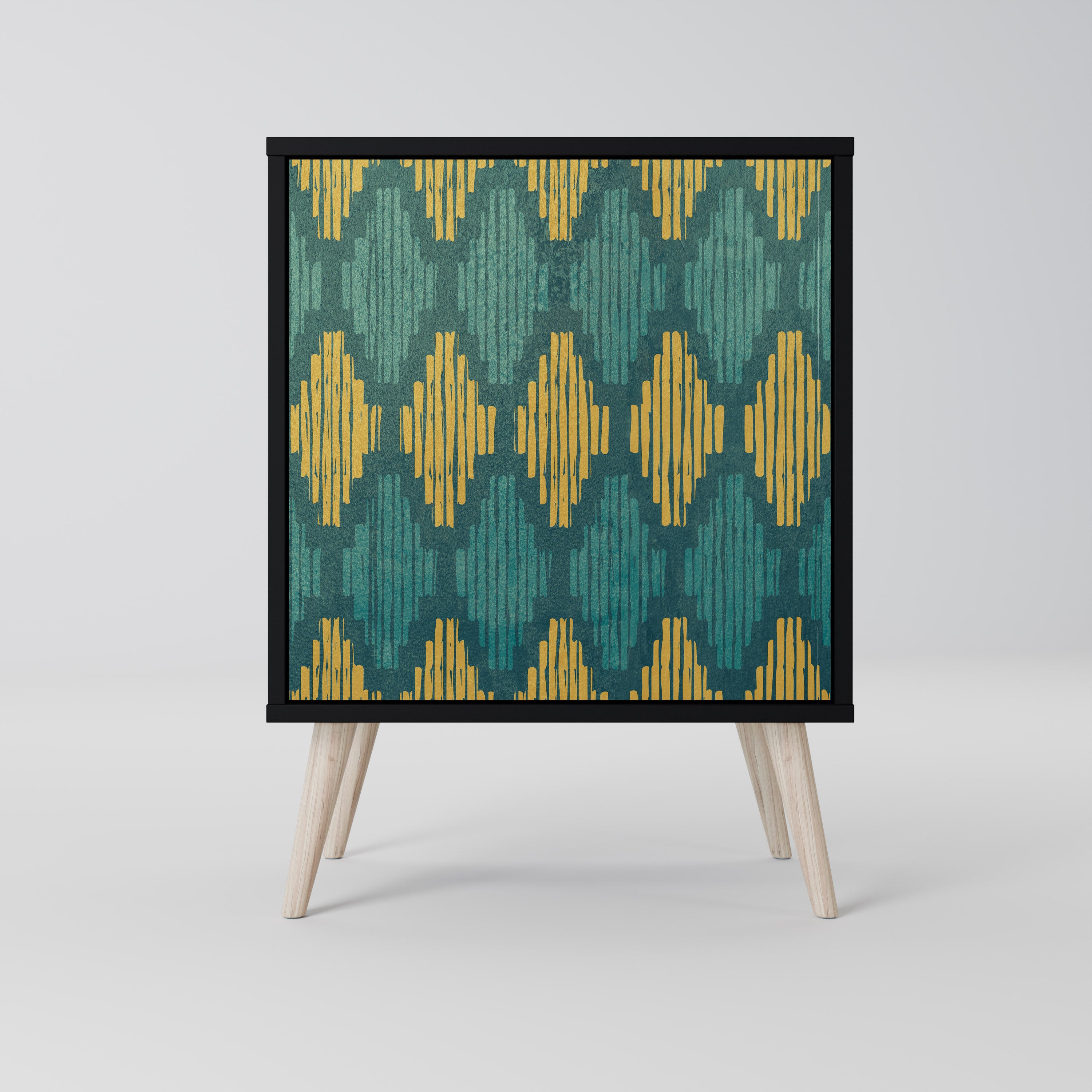 POLYGONS Sideboard mit 1 Tür in Schwarz