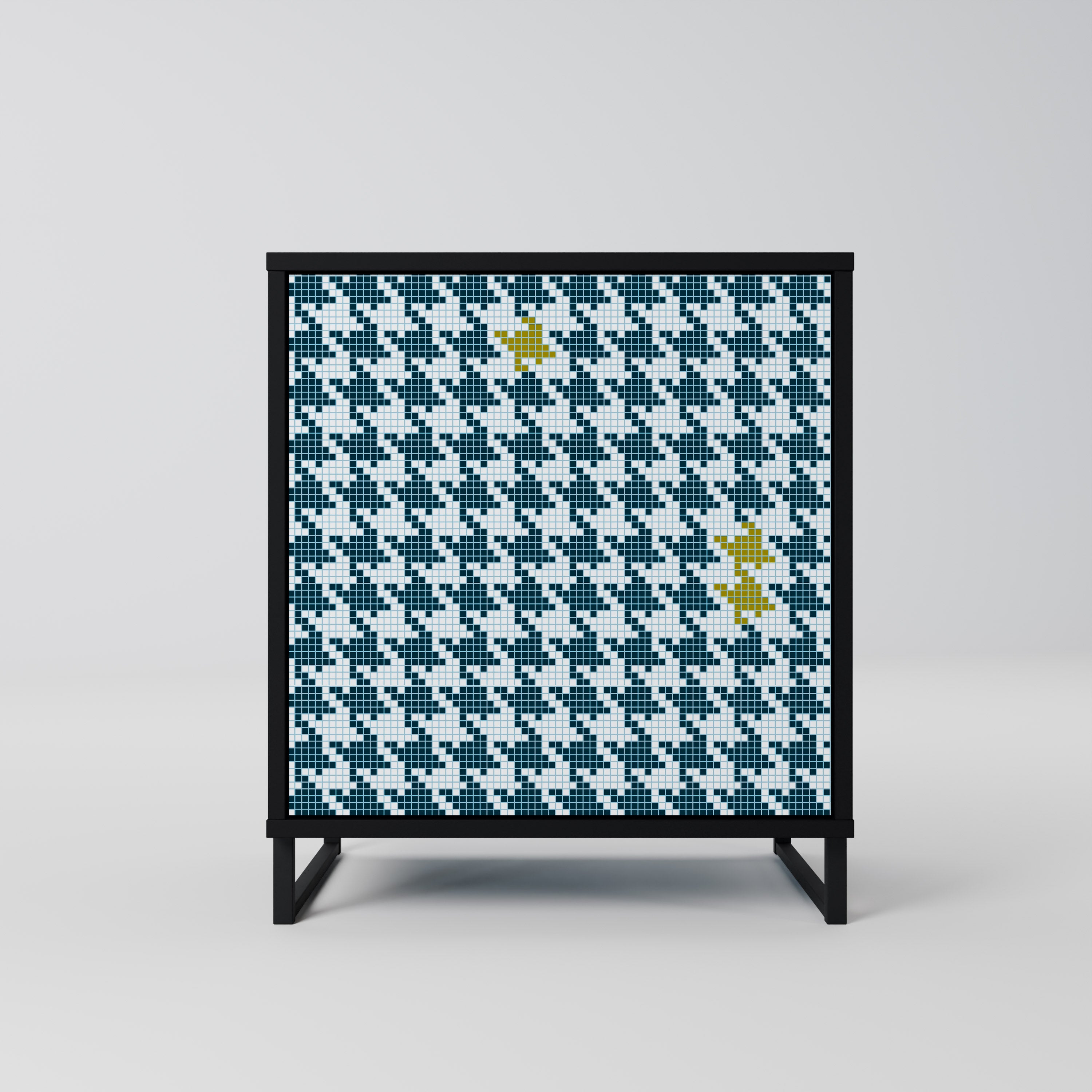 OUT OF CONTEXT Sideboard mit 1 Tür in Schwarz