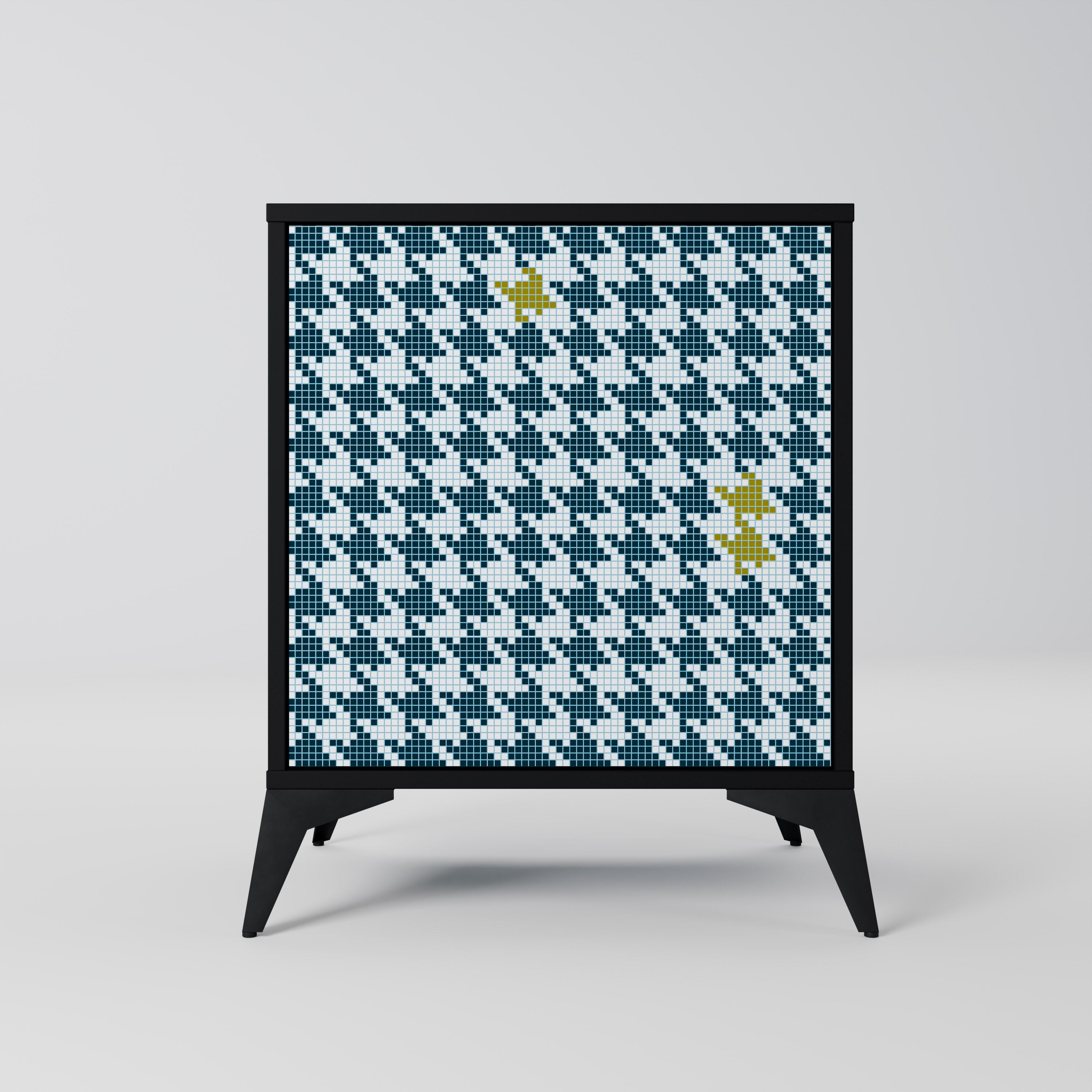 OUT OF CONTEXT Sideboard mit 1 Tür in Schwarz