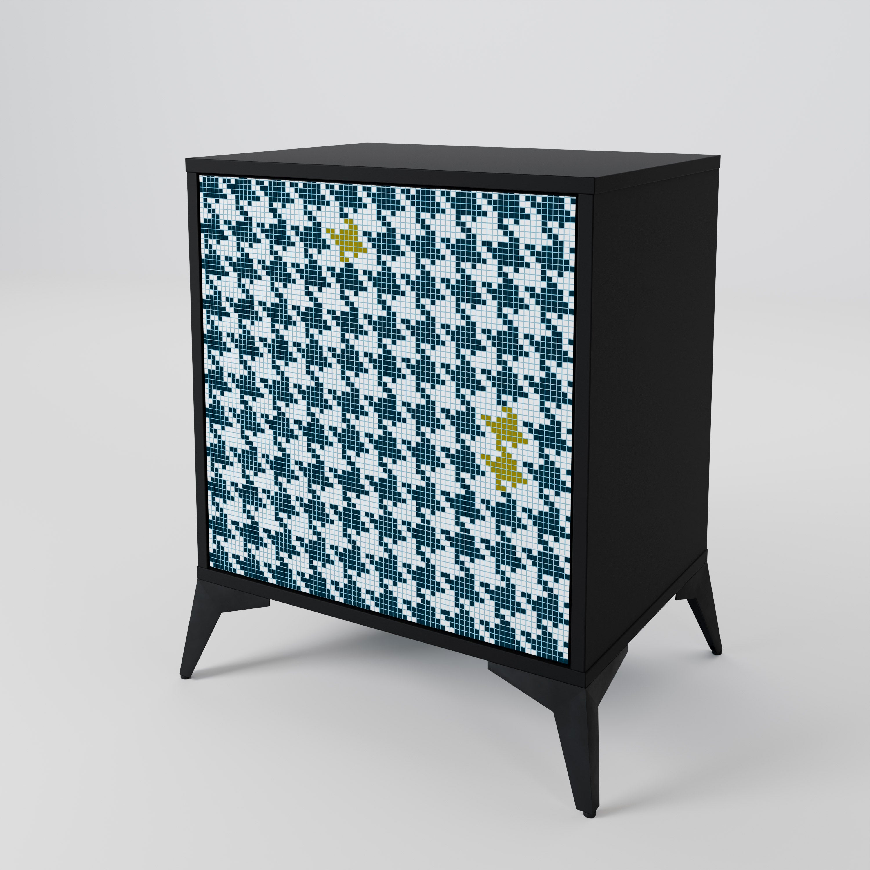 OUT OF CONTEXT Sideboard mit 1 Tür in Schwarz