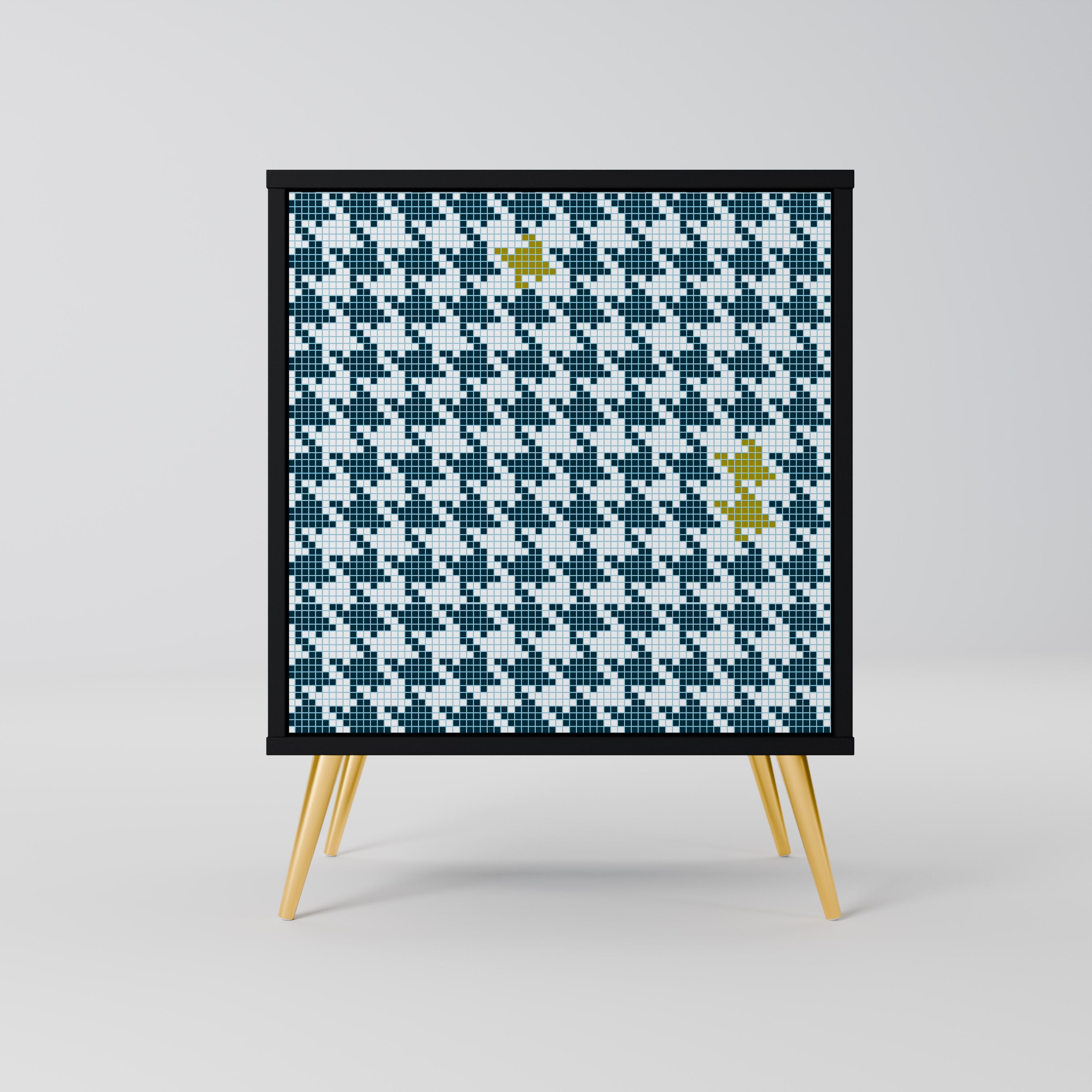 OUT OF CONTEXT Sideboard mit 1 Tür in Schwarz