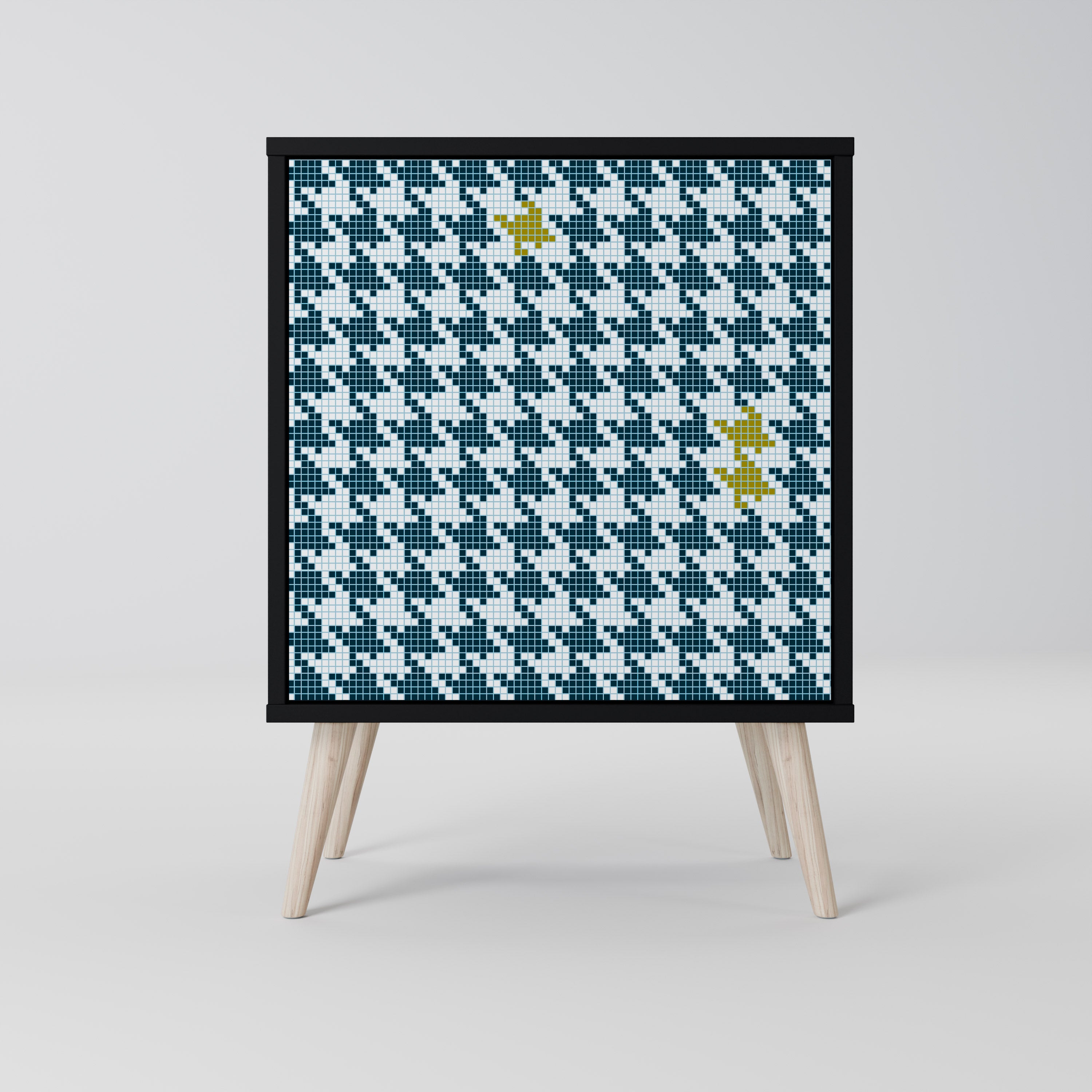 OUT OF CONTEXT Sideboard mit 1 Tür in Schwarz