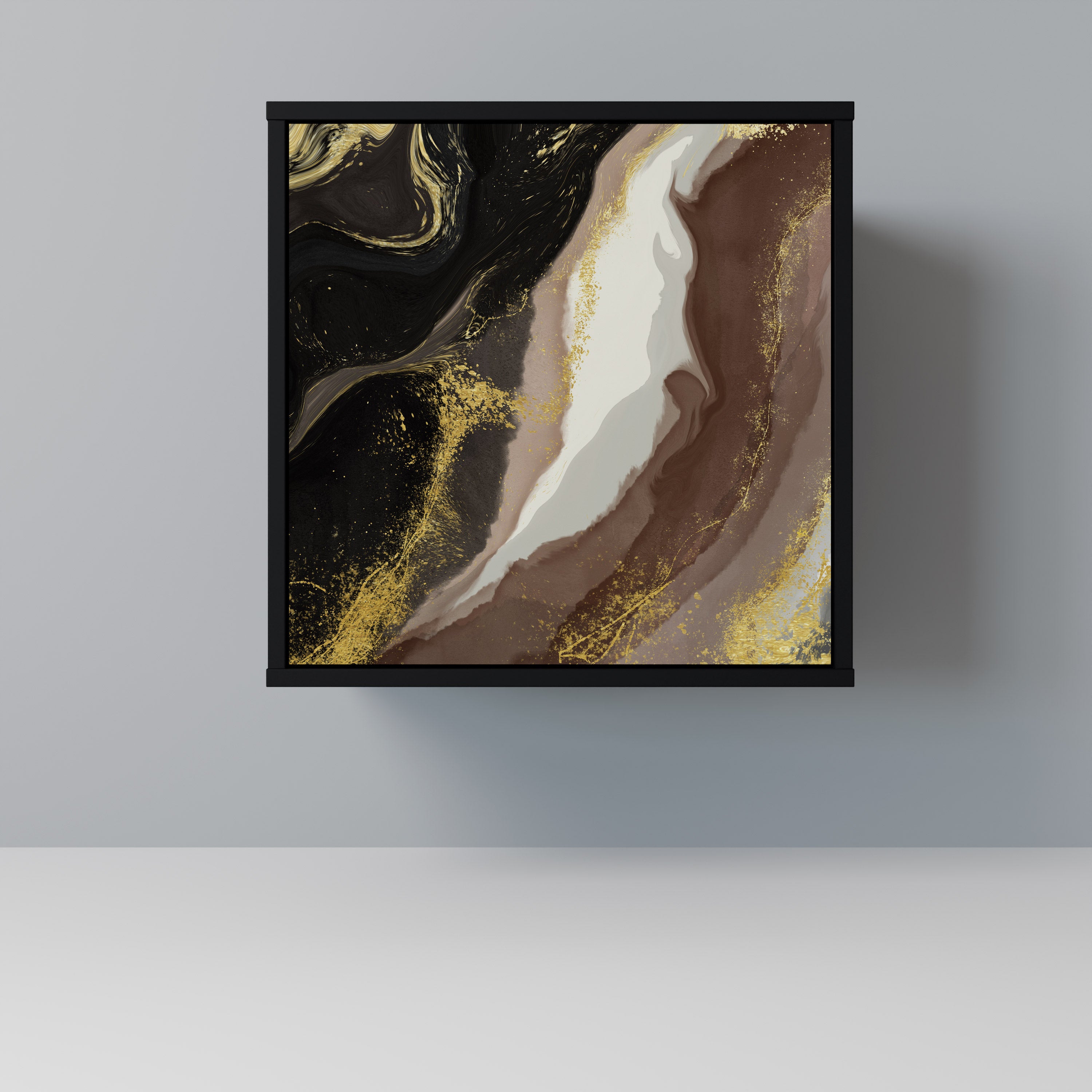 GOLD DUST Sideboard mit 1 Tür in Schwarz