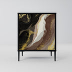 GOLD DUST Sideboard mit 1 Tür in Schwarz