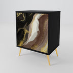 GOLD DUST Sideboard mit 1 Tür in Schwarz