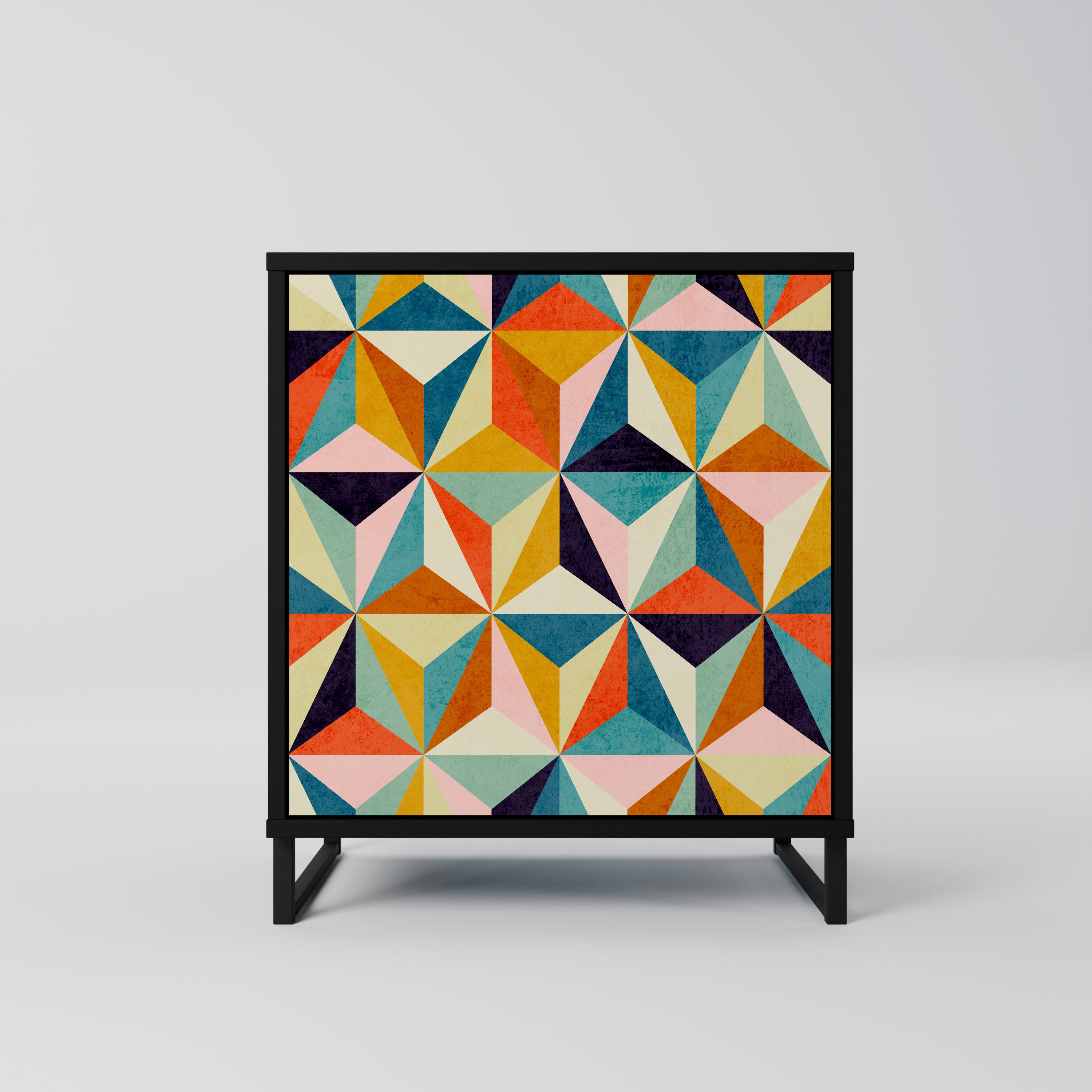 TESSELATE TREASURES Sideboard mit 1 Tür in Schwarz