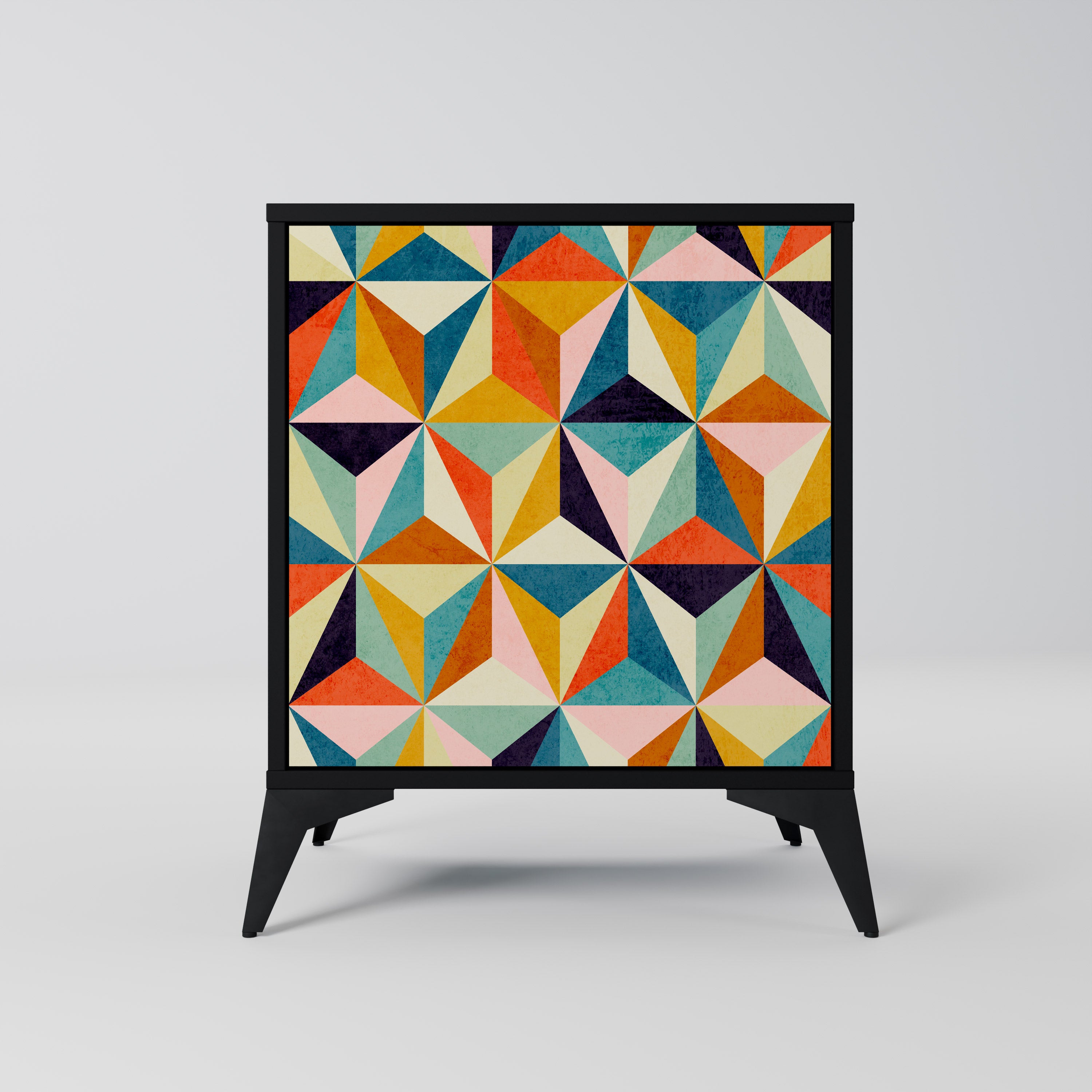 TESSELATE TREASURES Sideboard mit 1 Tür in Schwarz