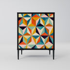 TESSELATE TREASURES Sideboard mit 1 Tür in Schwarz