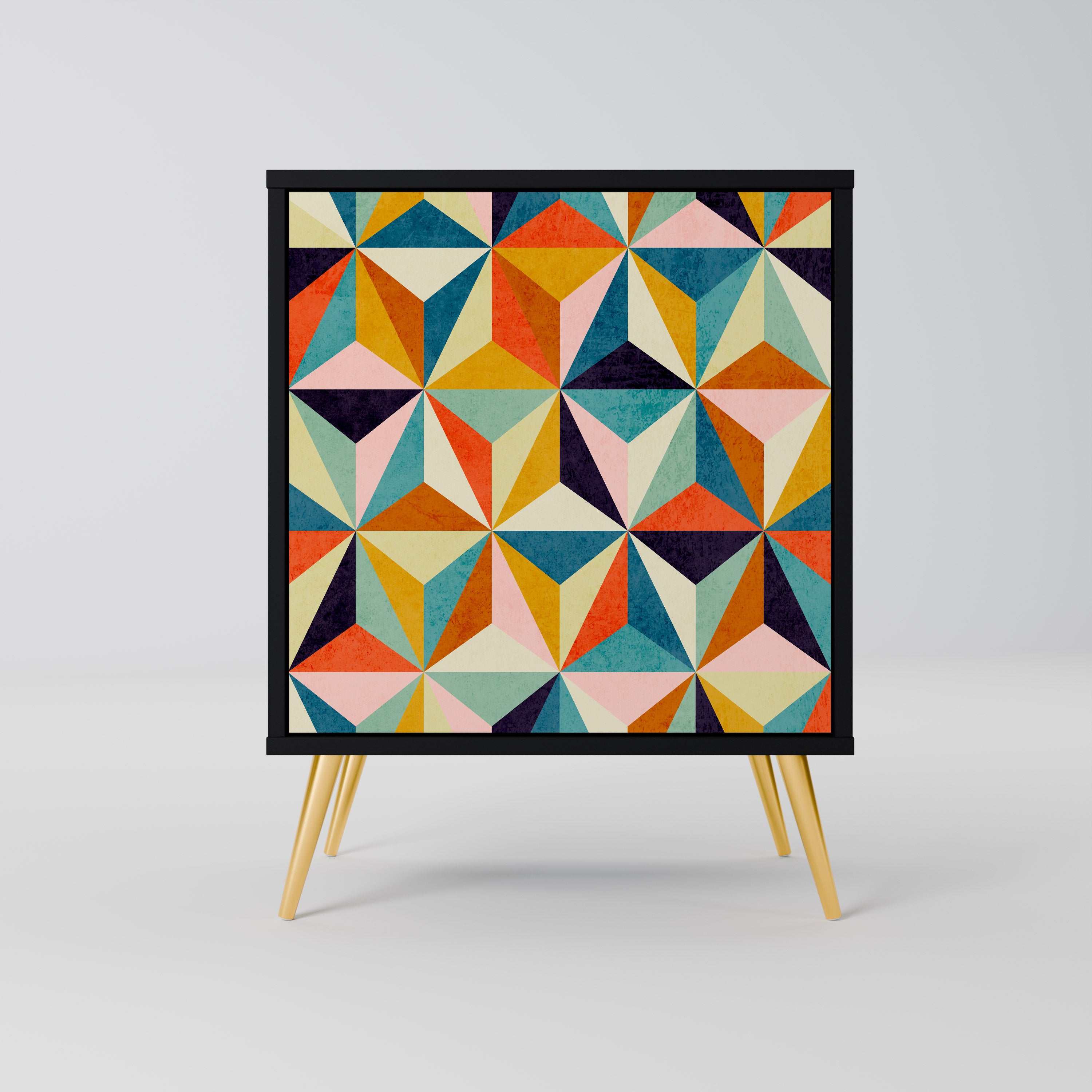 TESSELATE TREASURES Sideboard mit 1 Tür in Schwarz