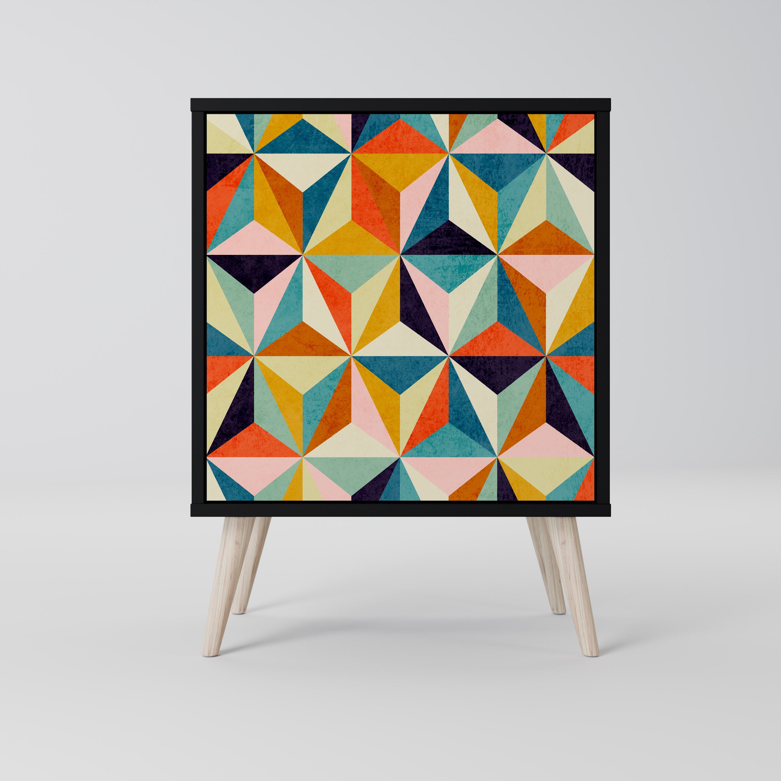 TESSELATE TREASURES Sideboard mit 1 Tür in Schwarz