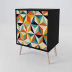 TESSELATE TREASURES Sideboard mit 1 Tür in Schwarz