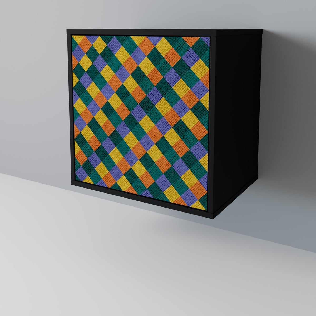PAINTED SQUARES MIX 1-türiges Sideboard