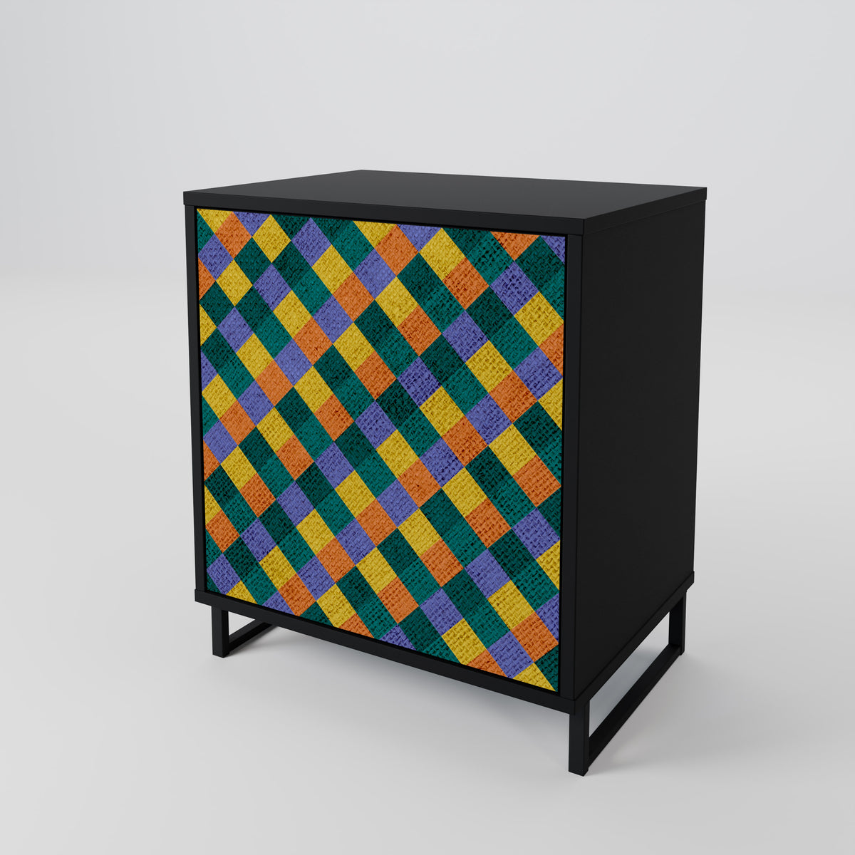 PAINTED SQUARES MIX 1-türiges Sideboard