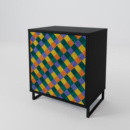 PAINTED SQUARES MIX 1-türiges Sideboard