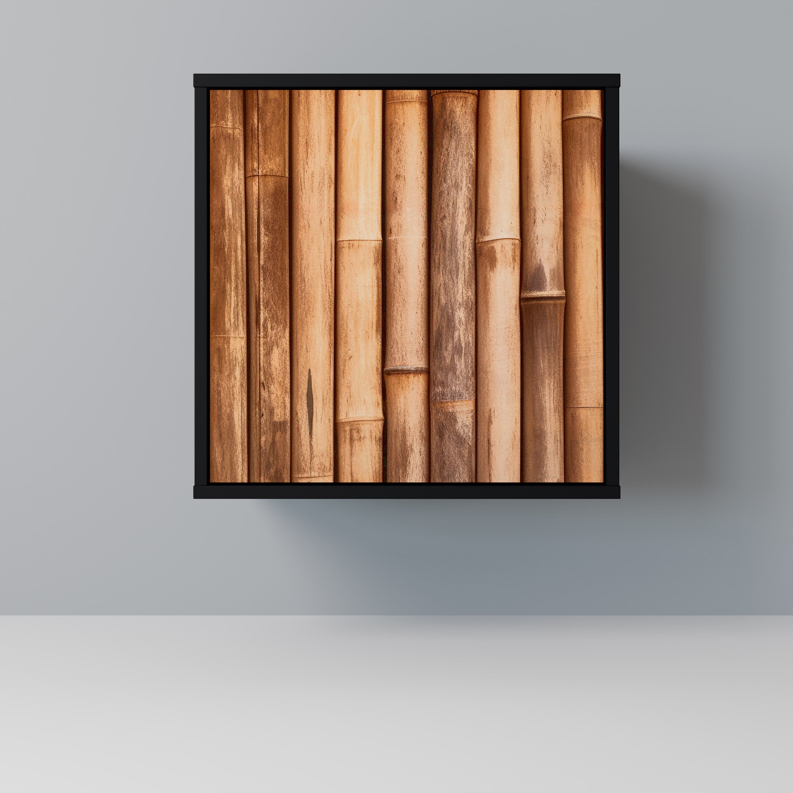 NATURAL WOOD Sideboard mit 1 Tür in Schwarz