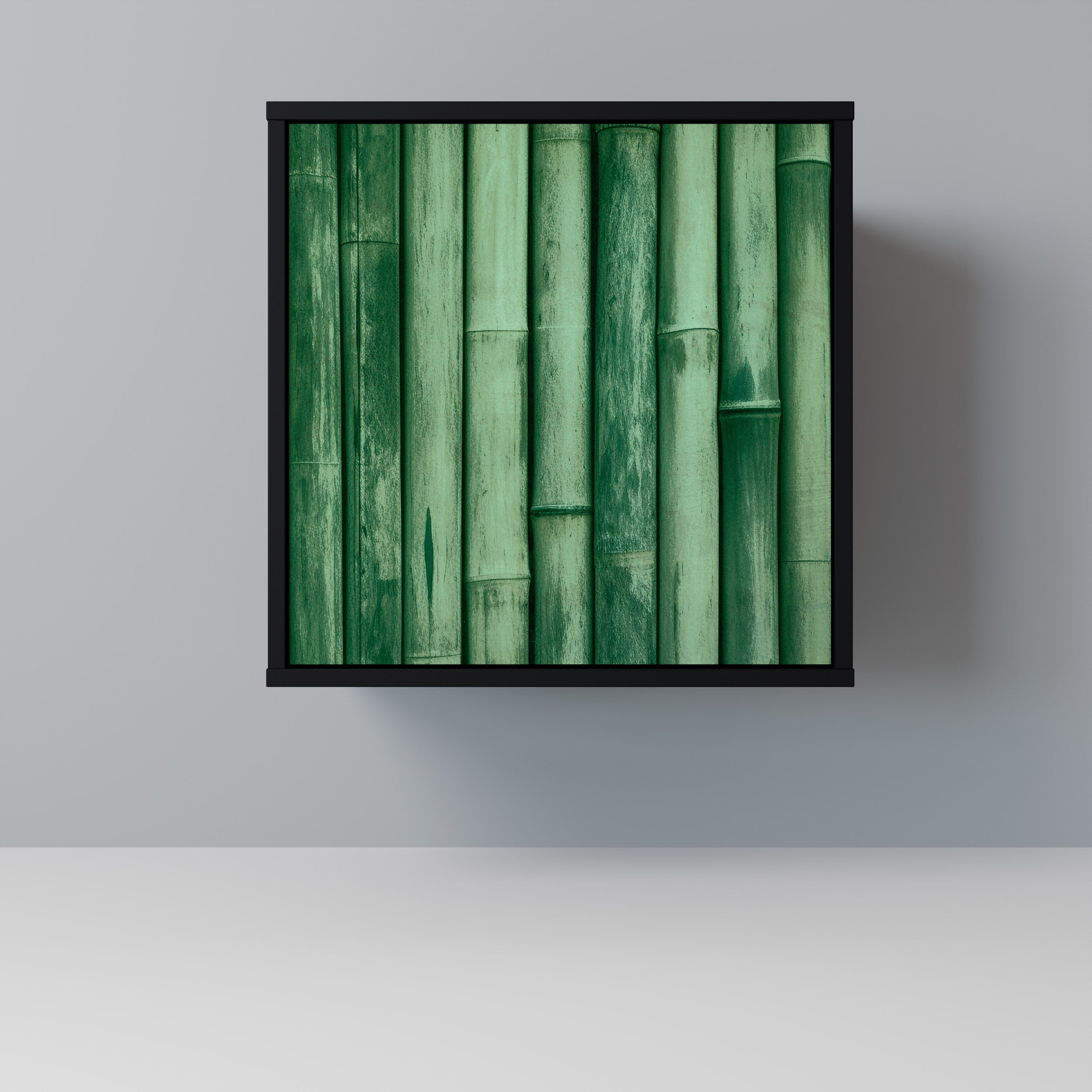 NATURAL GREEN Sideboard mit 1 Tür in Schwarz