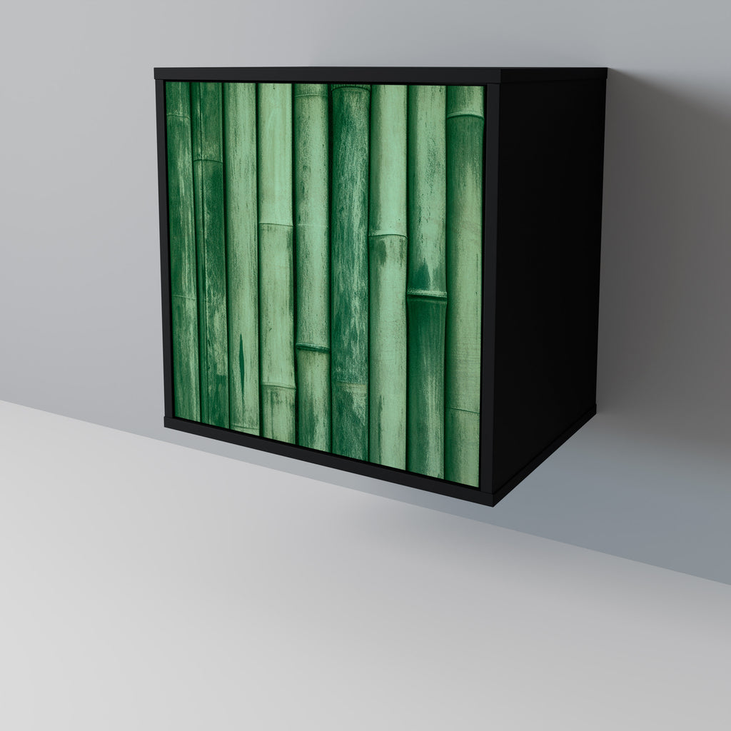 NATURAL GREEN Sideboard mit 1 Tür in Schwarz