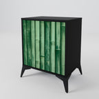 NATURAL GREEN Sideboard mit 1 Tür in Schwarz