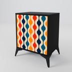 COLORFUL NOSTALGIA Sideboard mit 1 Tür in Schwarz