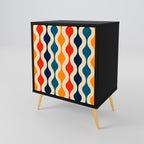 COLORFUL NOSTALGIA Sideboard mit 1 Tür in Schwarz