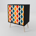 COLORFUL NOSTALGIA Sideboard mit 1 Tür in Schwarz