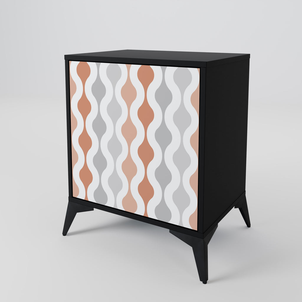 HAZY NOSTALGIA Sideboard mit 1 Tür in Schwarz