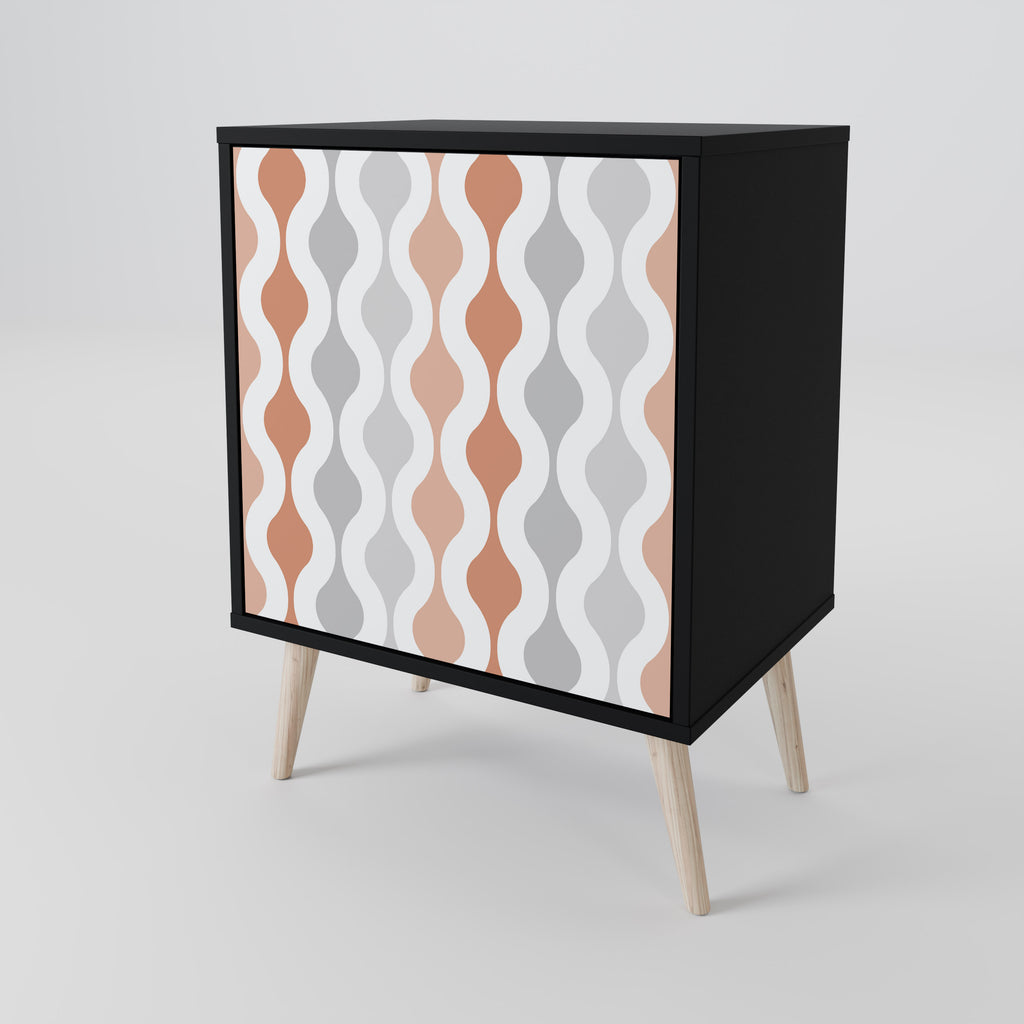 HAZY NOSTALGIA Sideboard mit 1 Tür in Schwarz