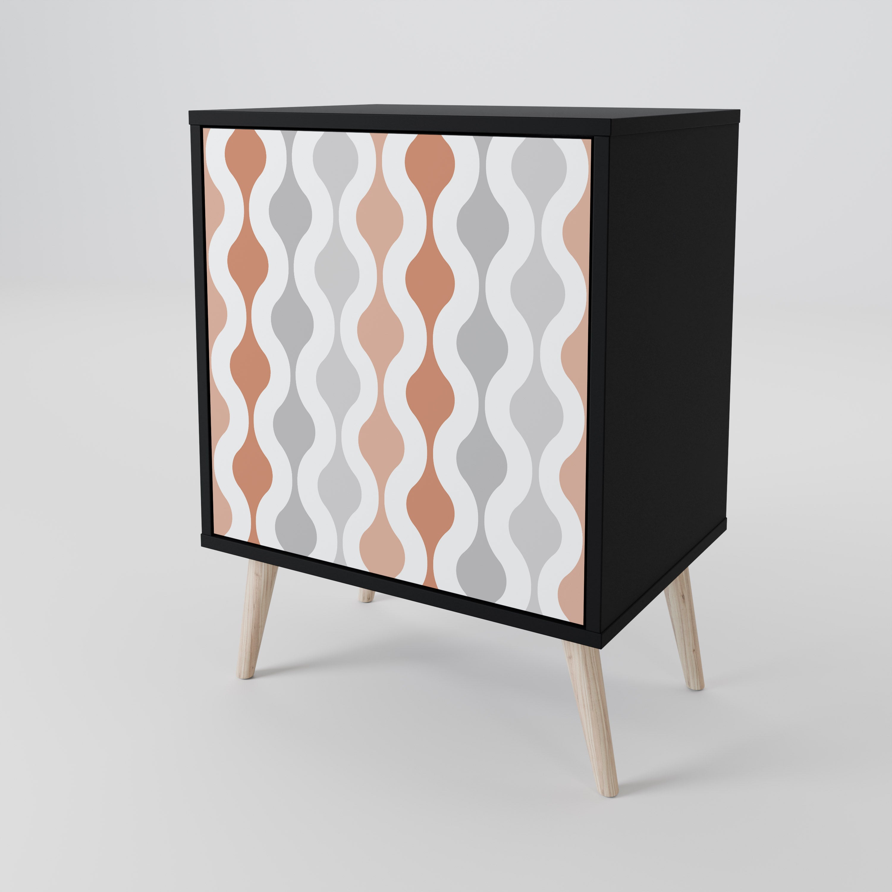 HAZY NOSTALGIA Sideboard mit 1 Tür in Schwarz
