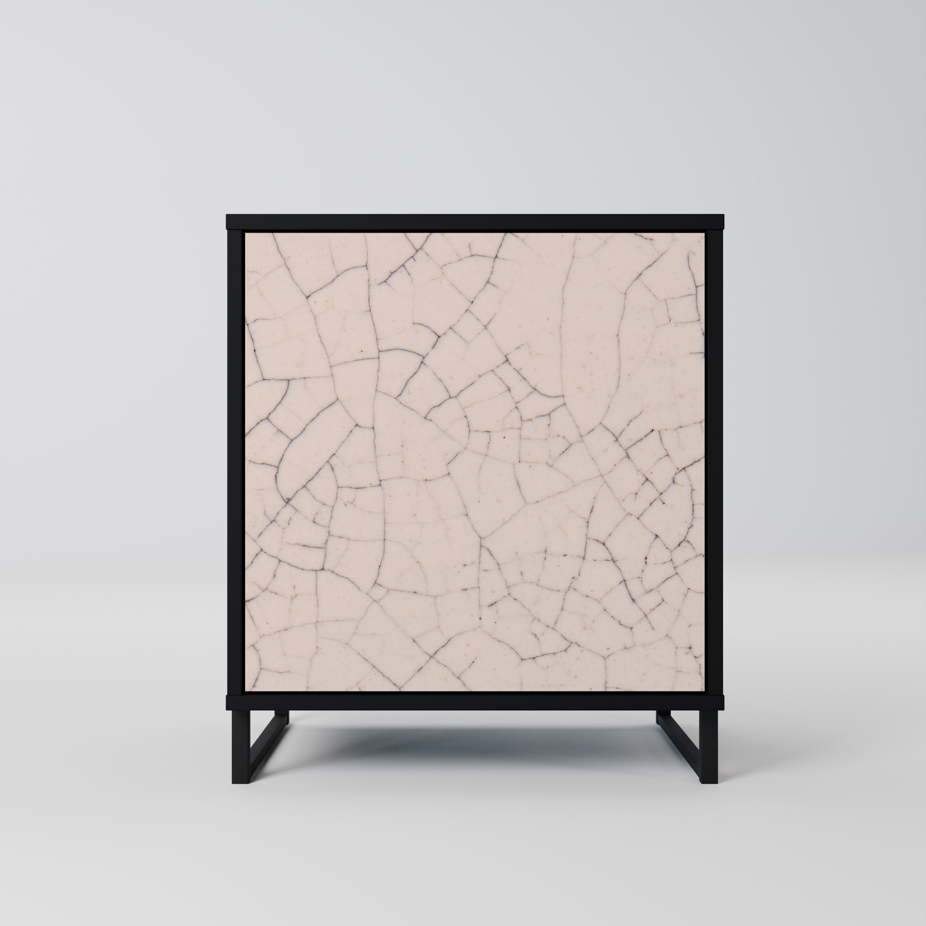 CERAMIC TEXTURE Sideboard mit 1 Tür in Schwarz