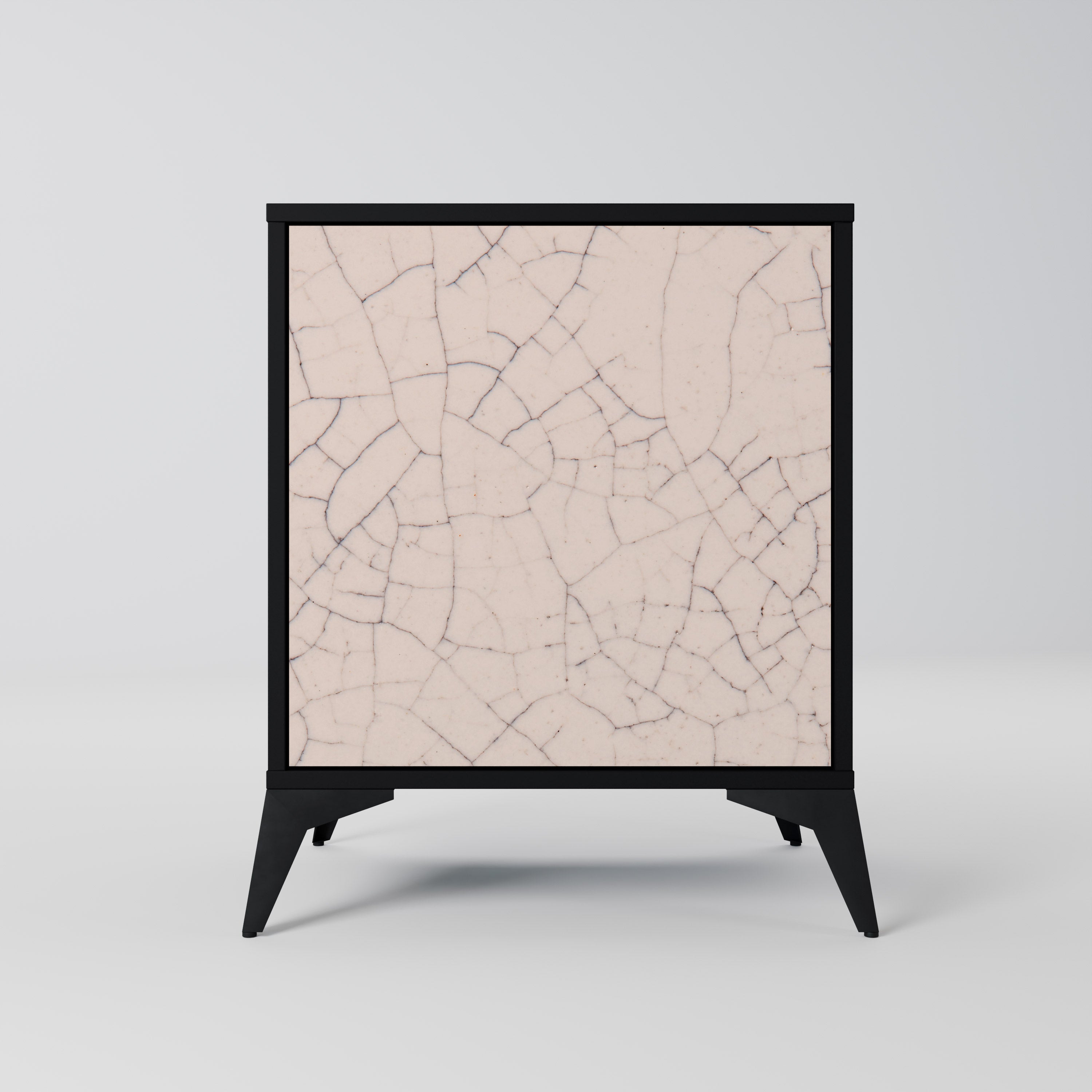 CERAMIC TEXTURE Sideboard mit 1 Tür in Schwarz