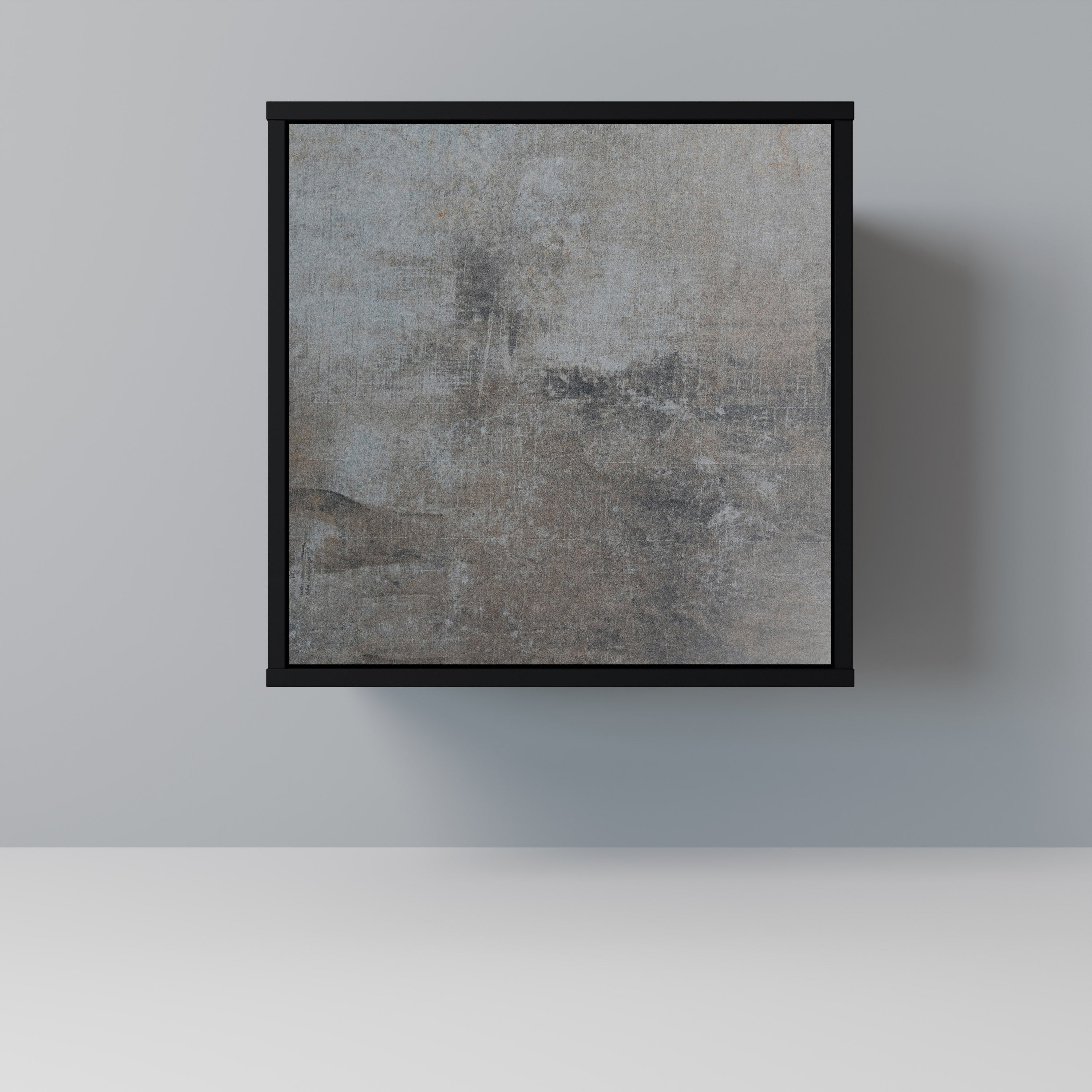 CONCRETE WALL Sideboard mit 1 Tür in Schwarz