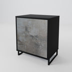 CONCRETE WALL Sideboard mit 1 Tür in Schwarz