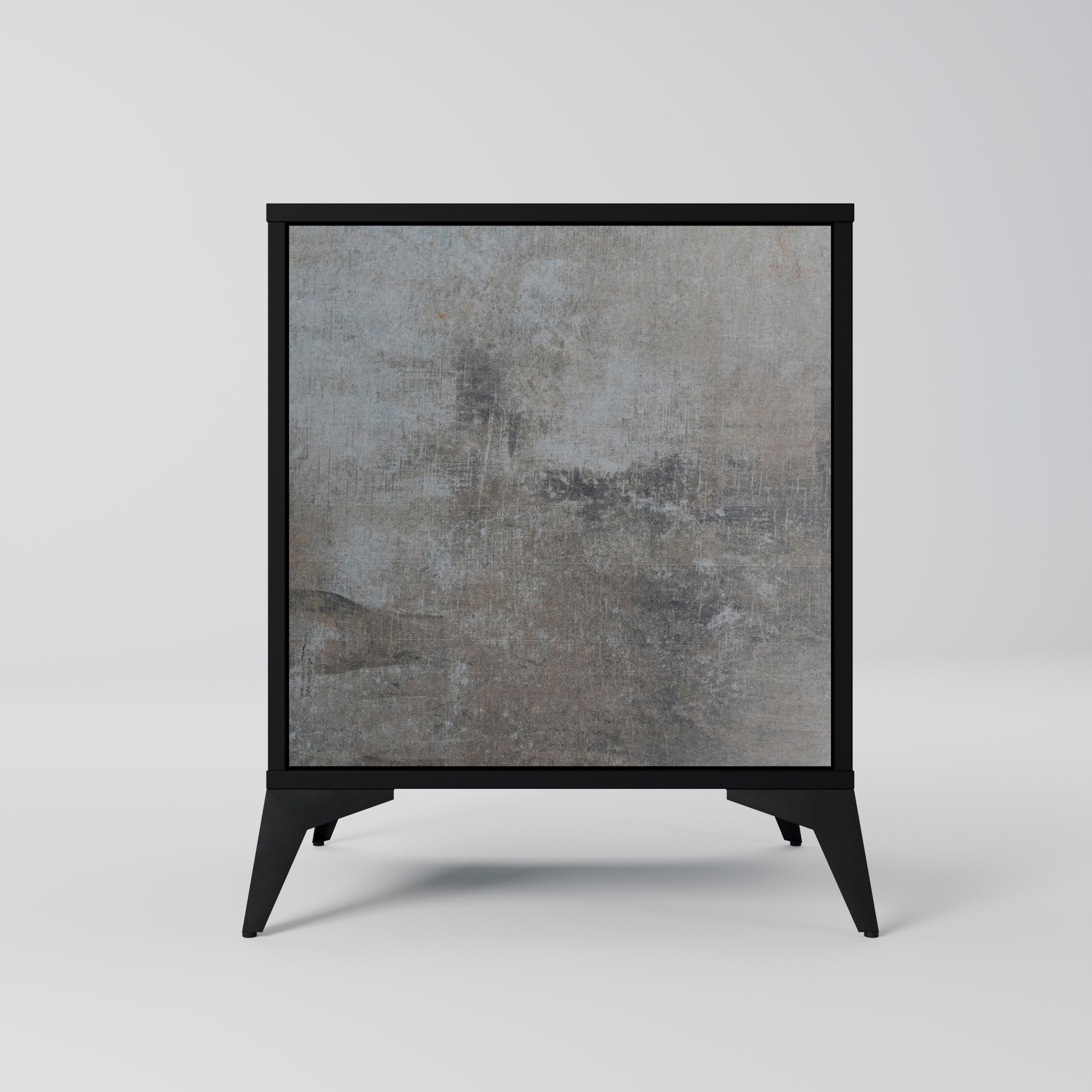 CONCRETE WALL Sideboard mit 1 Tür in Schwarz