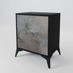 CONCRETE WALL Sideboard mit 1 Tür in Schwarz