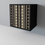 AZTEC Sideboard mit 1 Tür in Schwarz