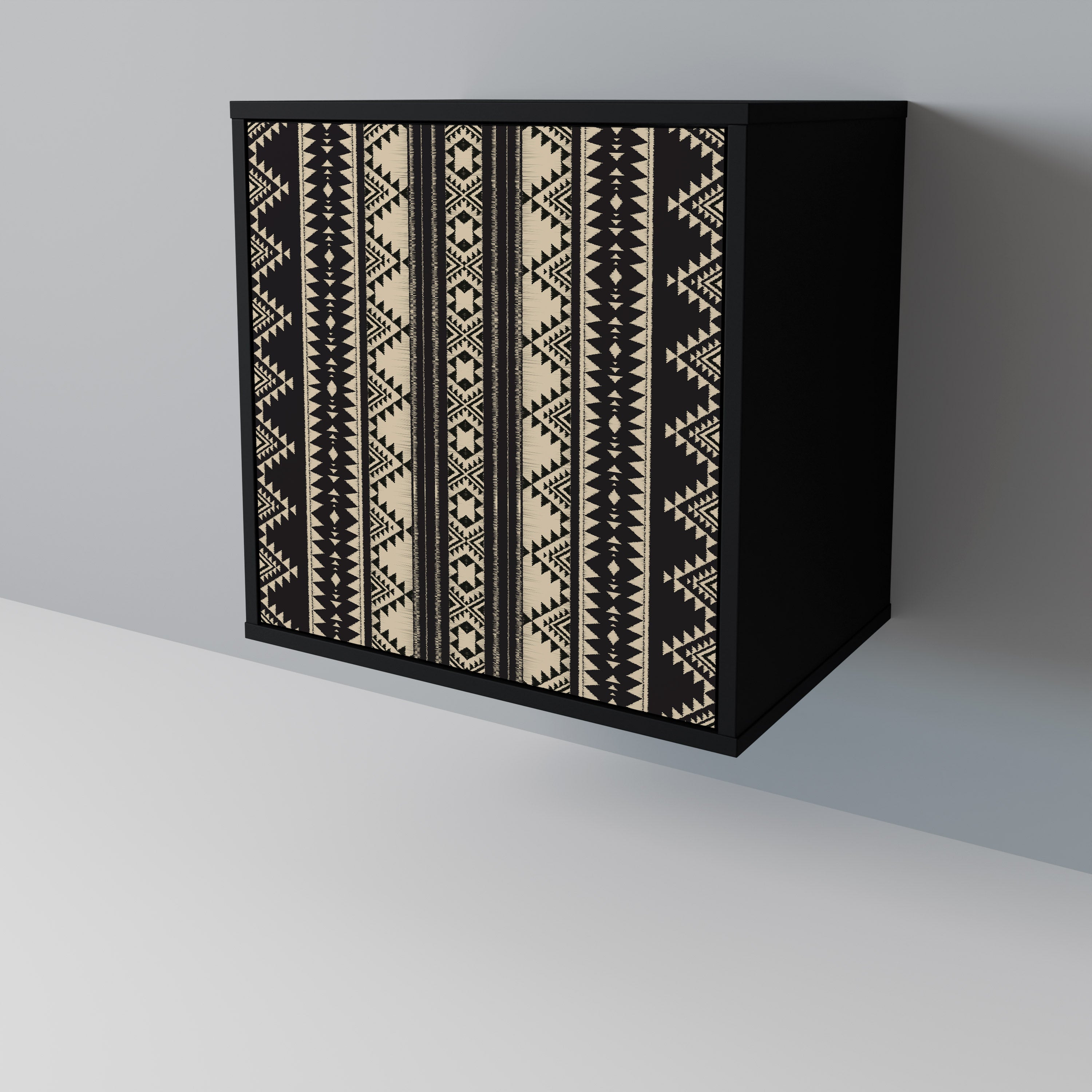 AZTEC Sideboard mit 1 Tür in Schwarz