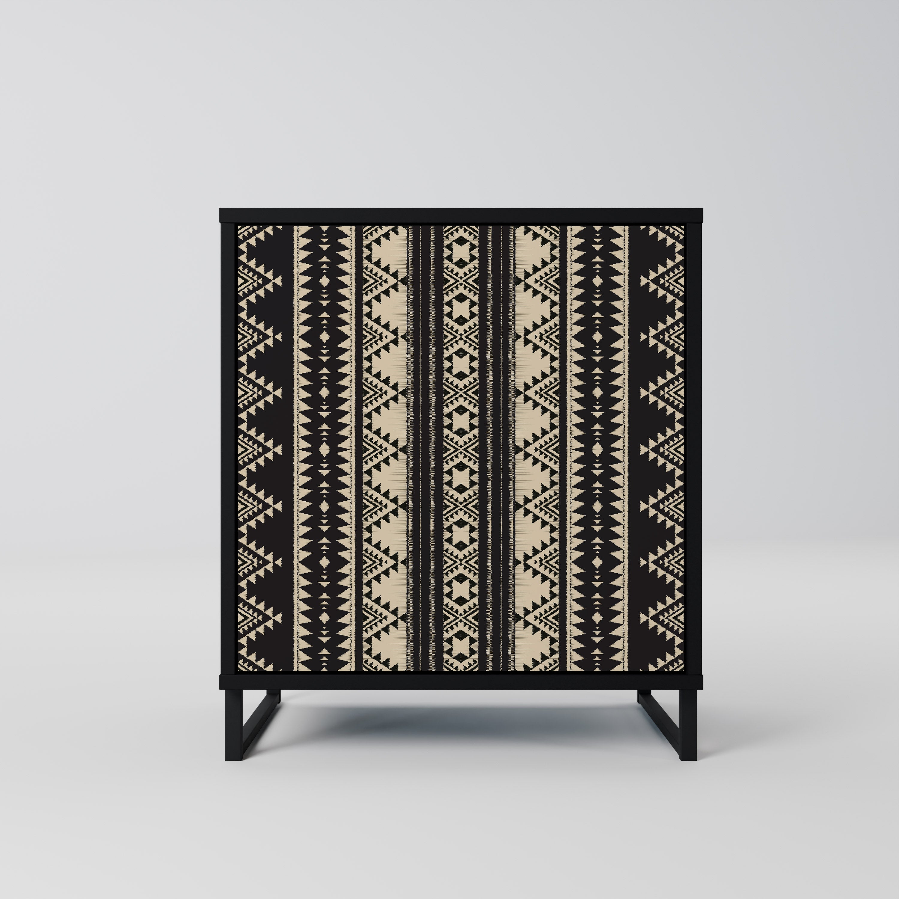 AZTEC Sideboard mit 1 Tür in Schwarz
