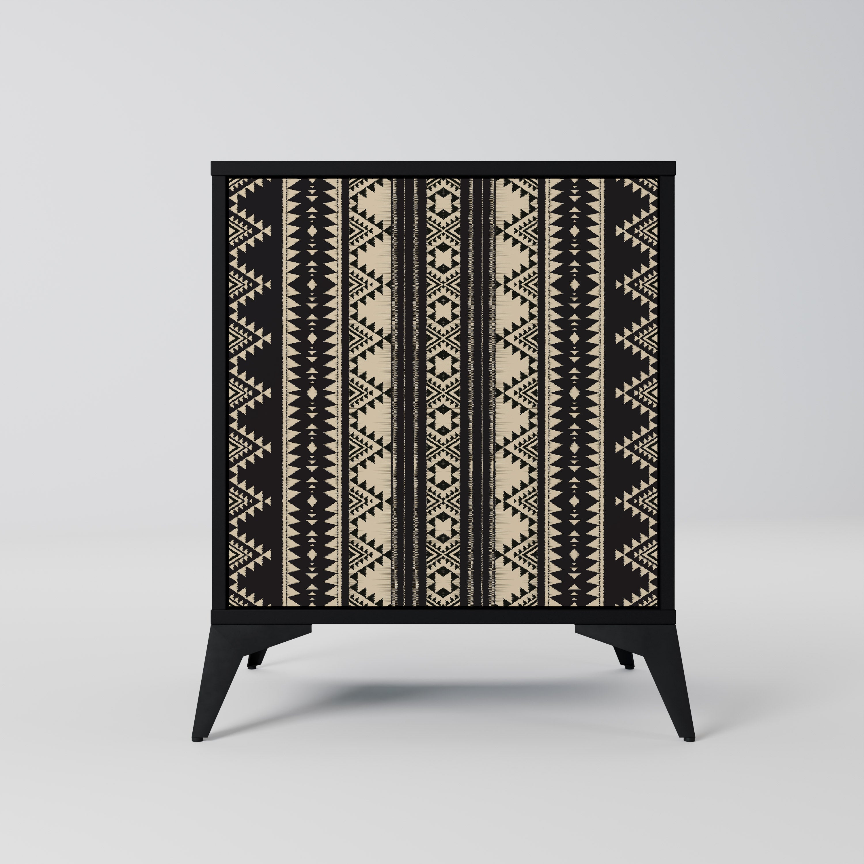 AZTEC Sideboard mit 1 Tür in Schwarz