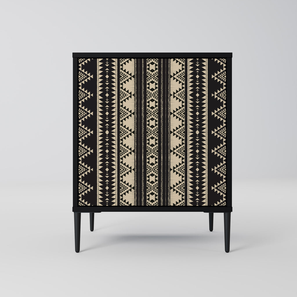 AZTEC Sideboard mit 1 Tür in Schwarz