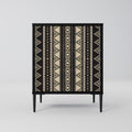 AZTEC Sideboard mit 1 Tür in Schwarz