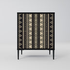 AZTEC Sideboard mit 1 Tür in Schwarz