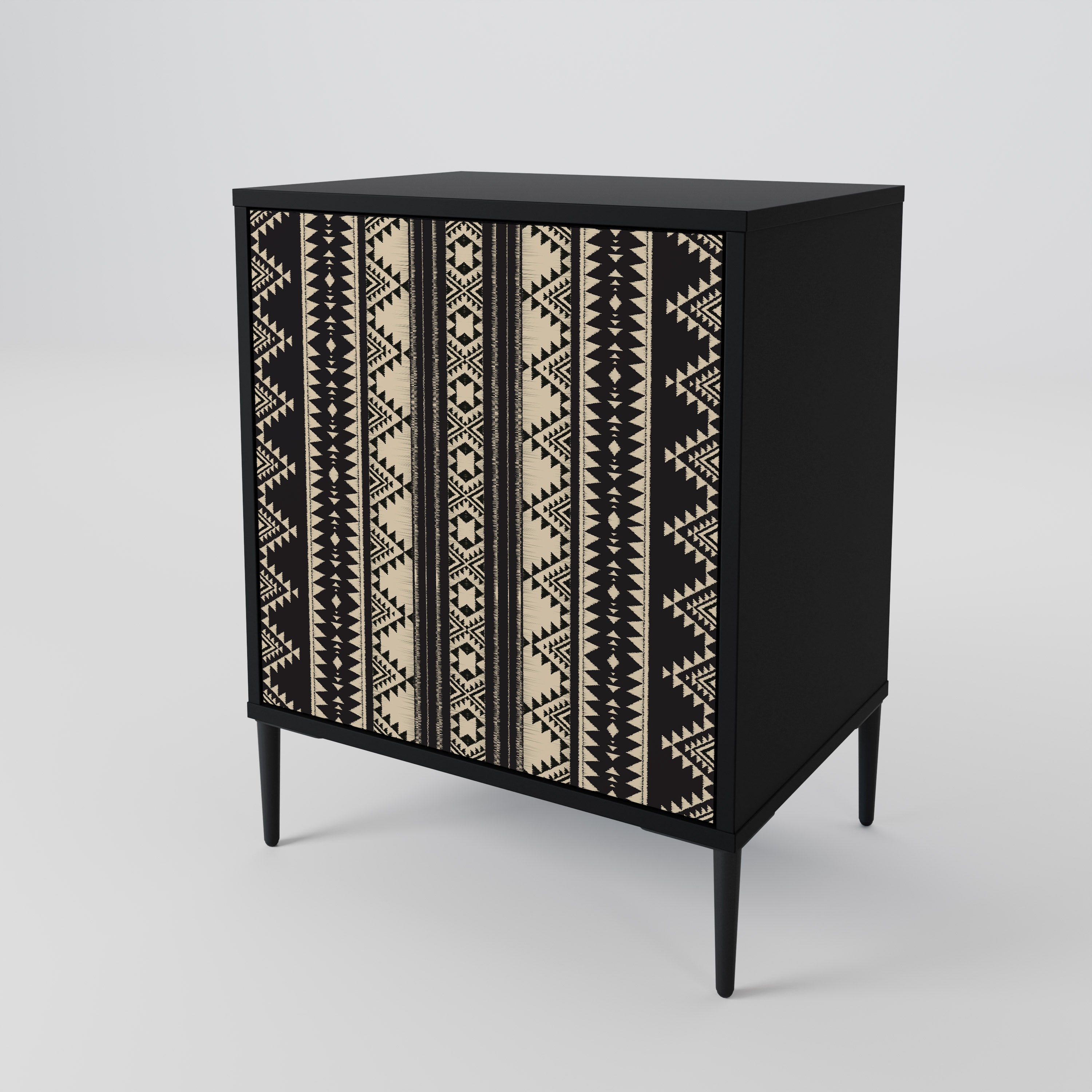 AZTEC Sideboard mit 1 Tür in Schwarz