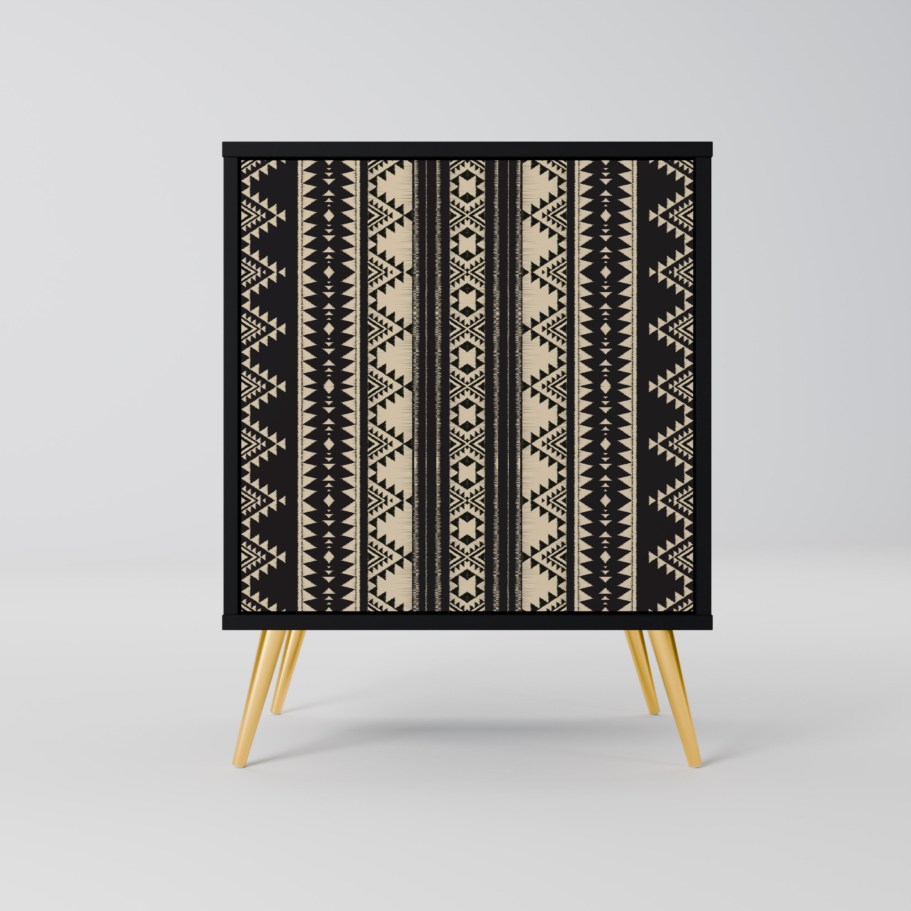 AZTEC Sideboard mit 1 Tür in Schwarz
