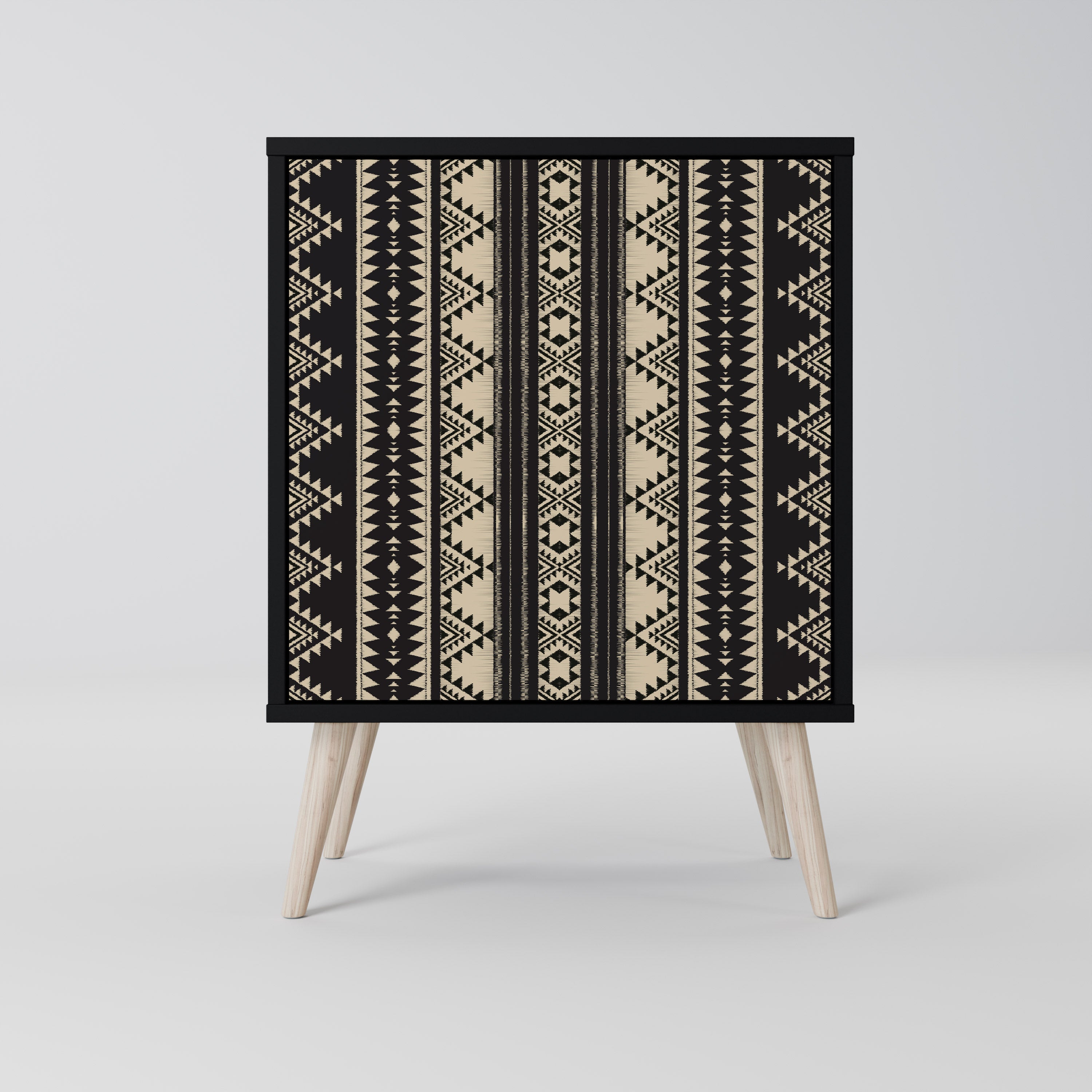AZTEC Sideboard mit 1 Tür in Schwarz