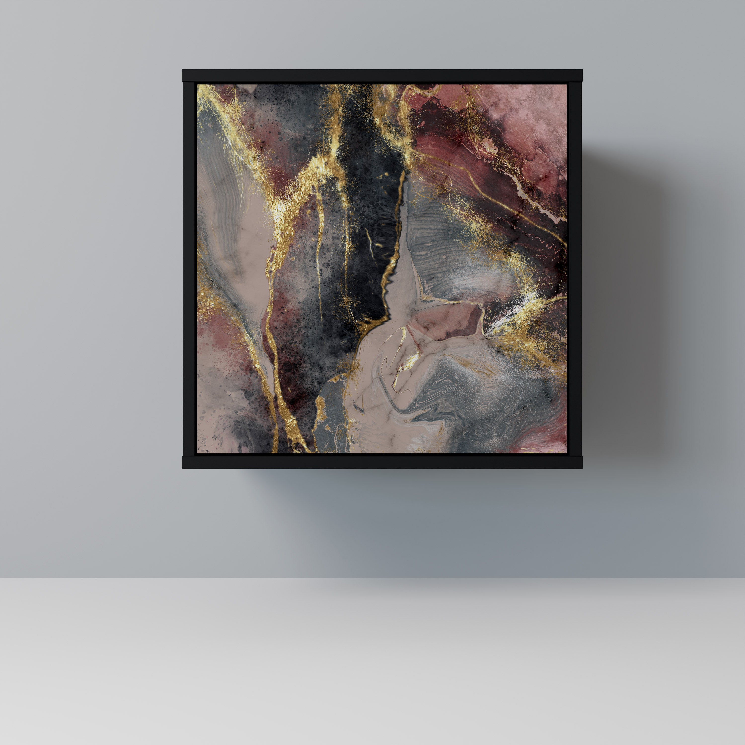 GOLDEN TIDES Sideboard mit 1 Tür in Schwarz