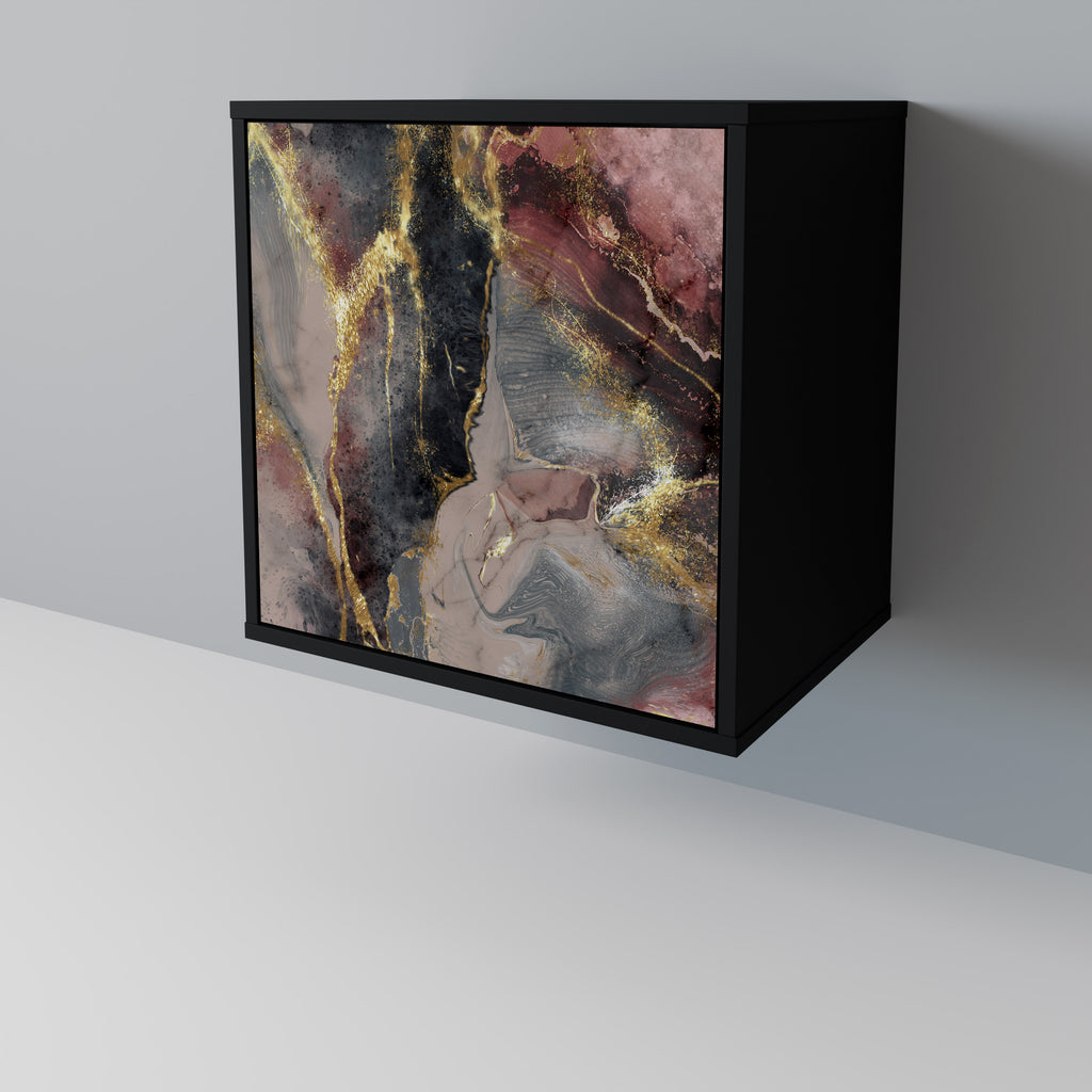 GOLDEN TIDES Sideboard mit 1 Tür in Schwarz