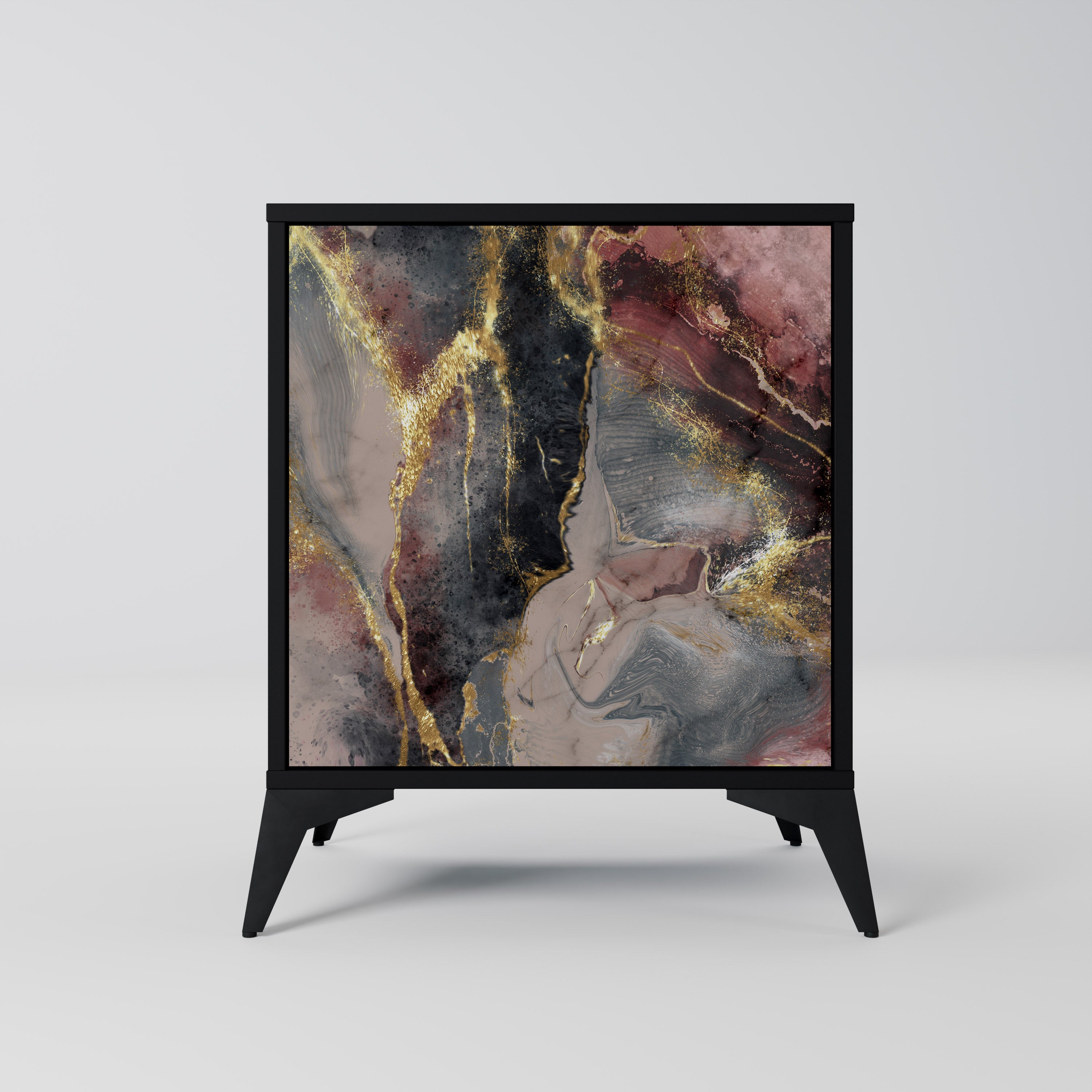 GOLDEN TIDES Sideboard mit 1 Tür in Schwarz