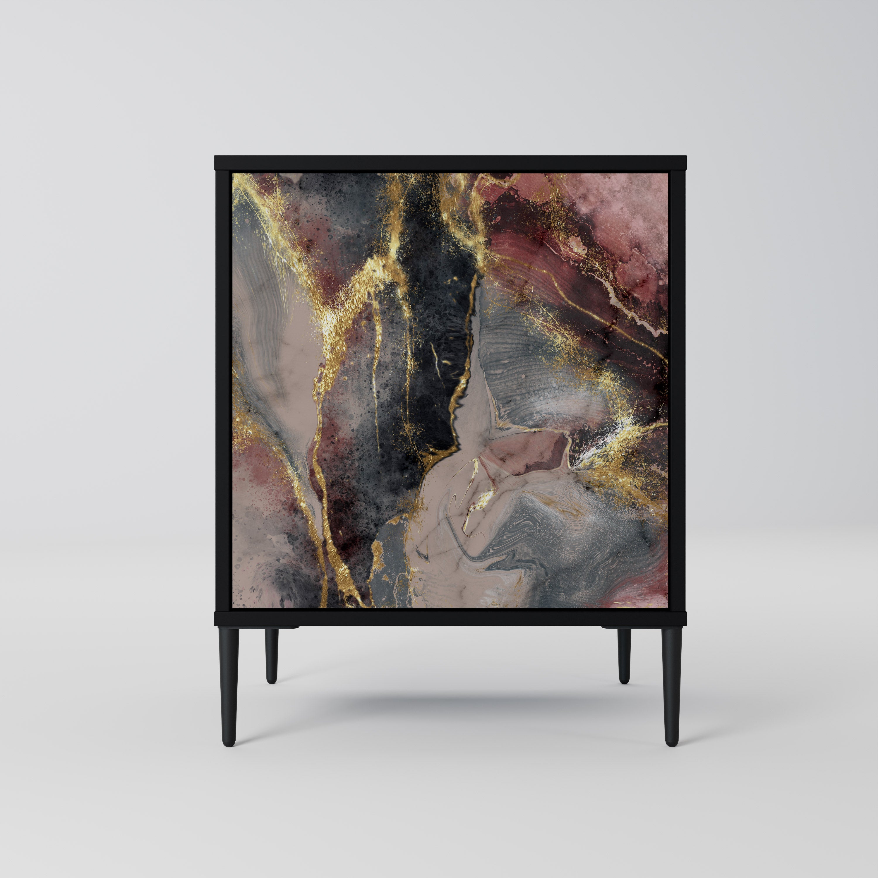 GOLDEN TIDES Sideboard mit 1 Tür in Schwarz